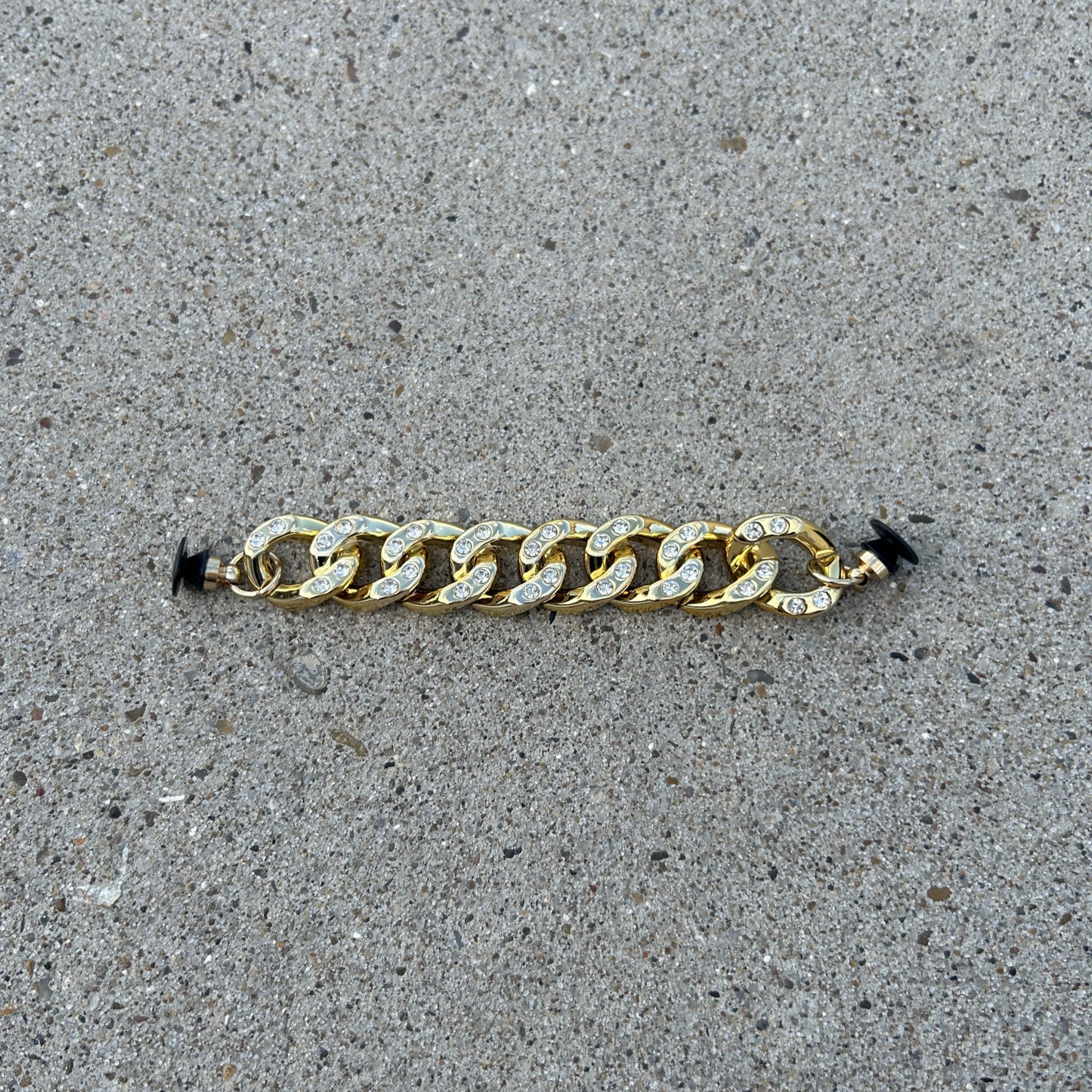 Lightly Blinged Cuban Croc Chain