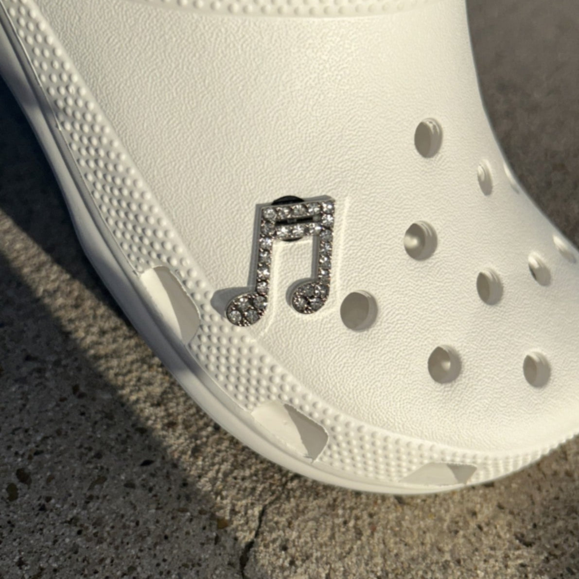 Musical Beam Note Bling Charm