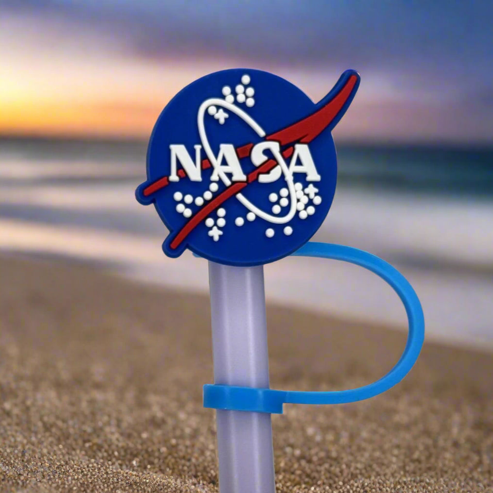 Outer Space Sign Croc Straw Topper