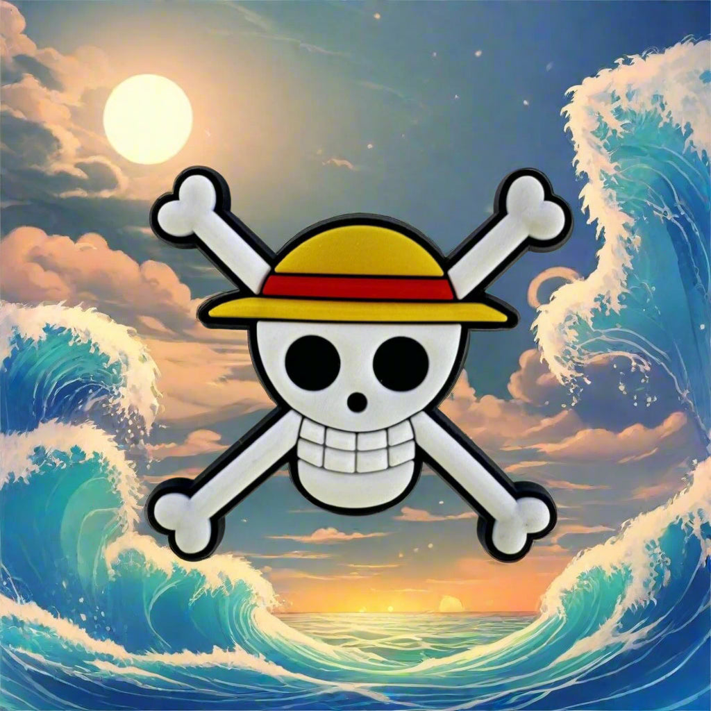 Pirate Skull Croc Charm