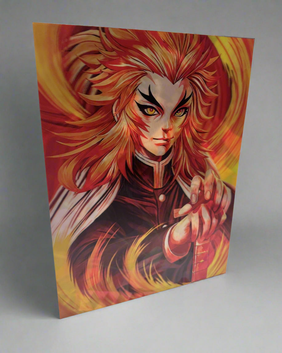 Rengoku, Shinibu, Kanao x Giyu 3D Anime Poster
