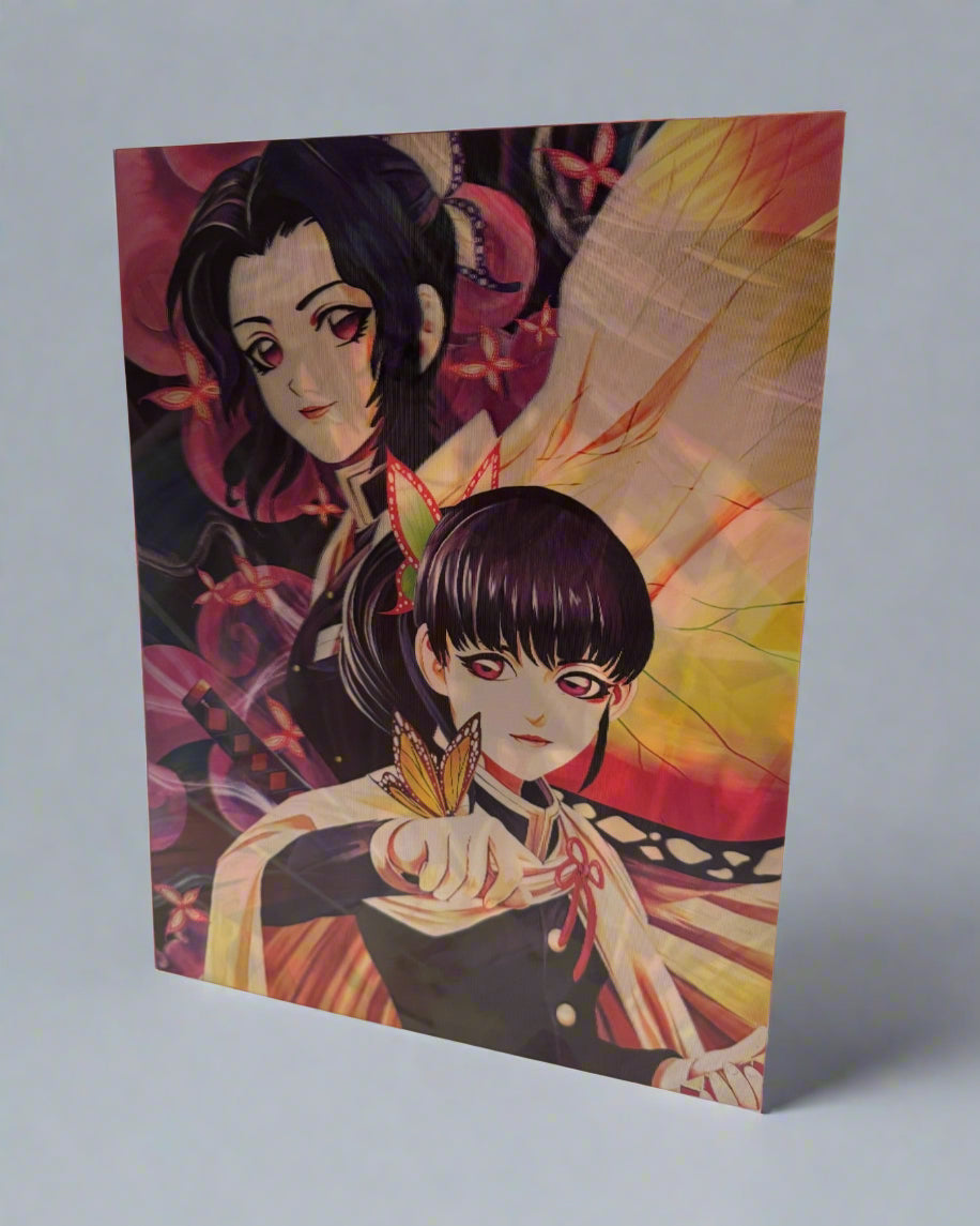Rengoku, Shinibu, Kanao x Giyu 3D Anime Poster