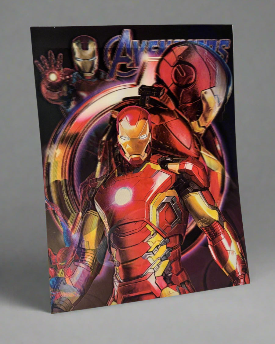 SpiderM. x IronM. x CaptainA. 3D Poster