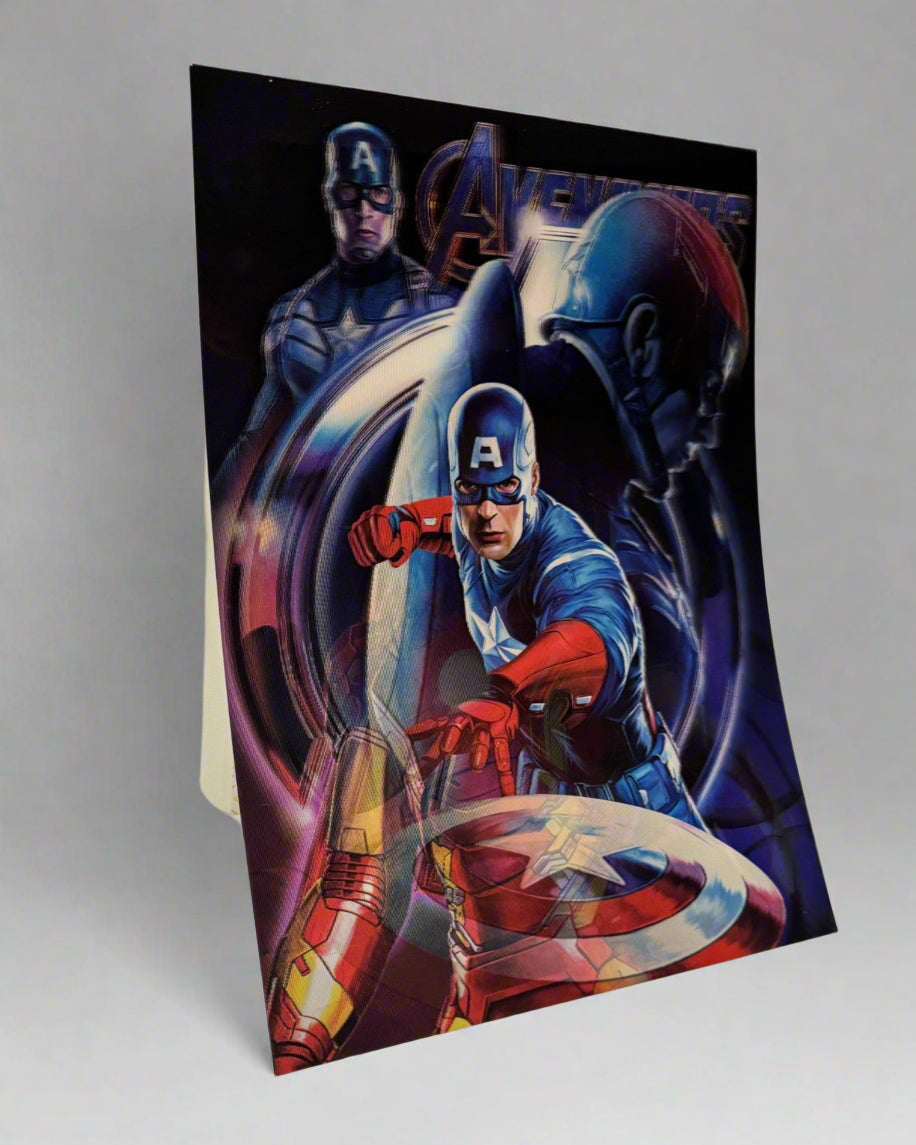 SpiderM. x IronM. x CaptainA. 3D Poster