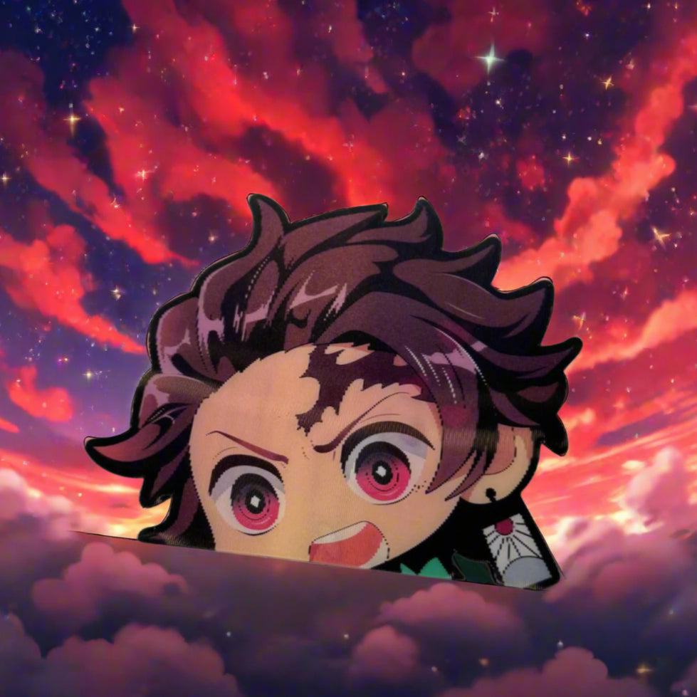 Tanjiro with Hearts 2D Sticker