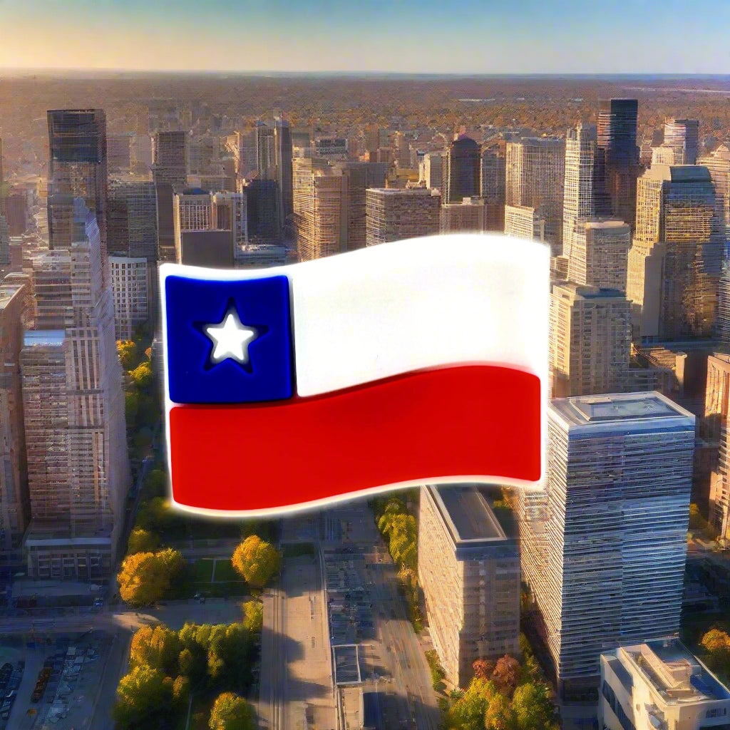 Texas Flag Croc Charm