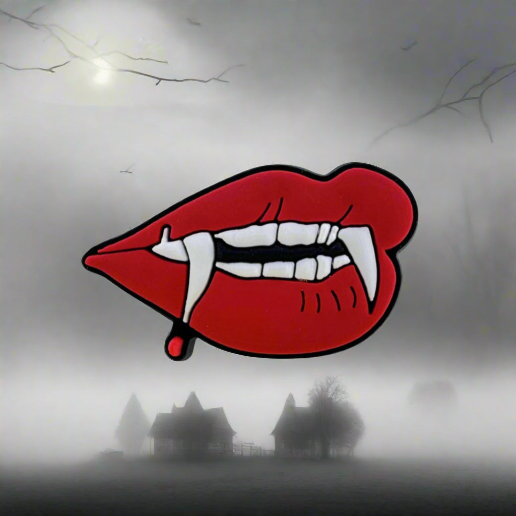 Vampire Lips Croc Charm