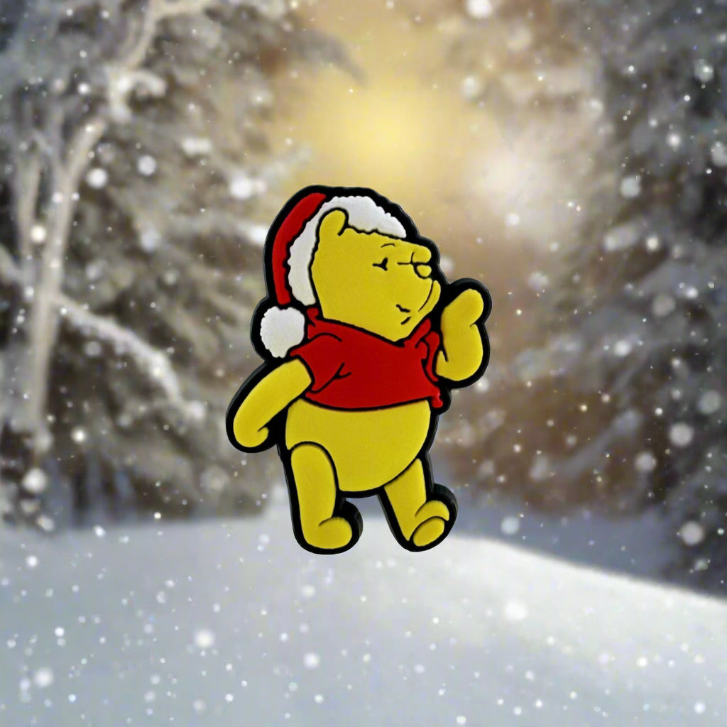 Winnie The Pooh Christmas Croc Charm