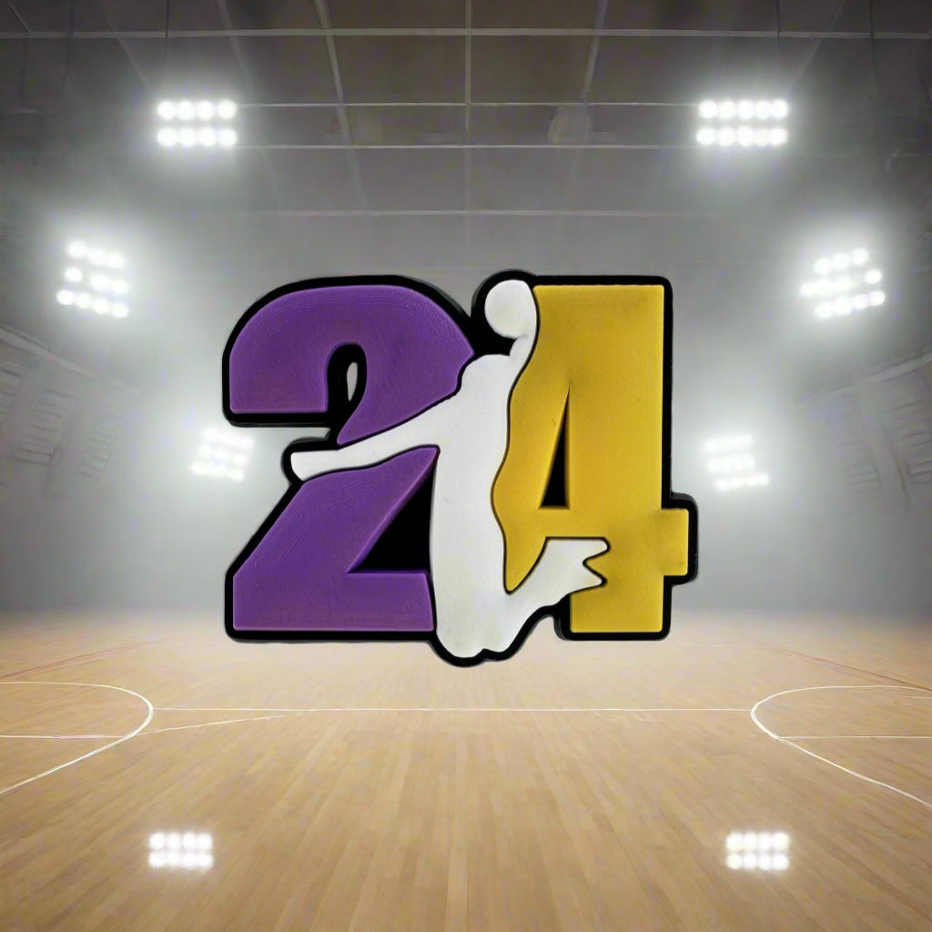 24 Lakers Croc Charm