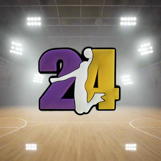 24 Lakers Croc Charm