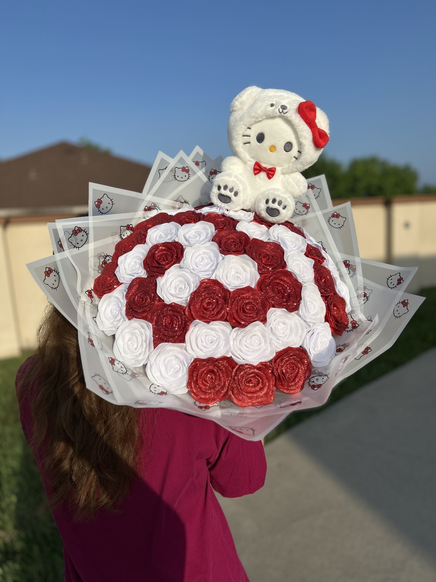 Hello Kitty Eternal Roses - Handmade 50 ct