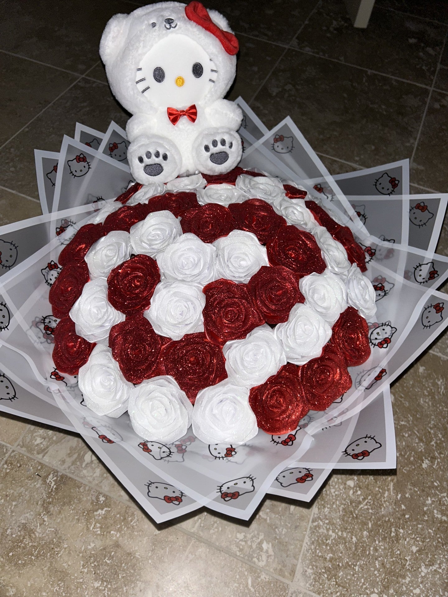 Hello Kitty Eternal Roses - Handmade 50 ct