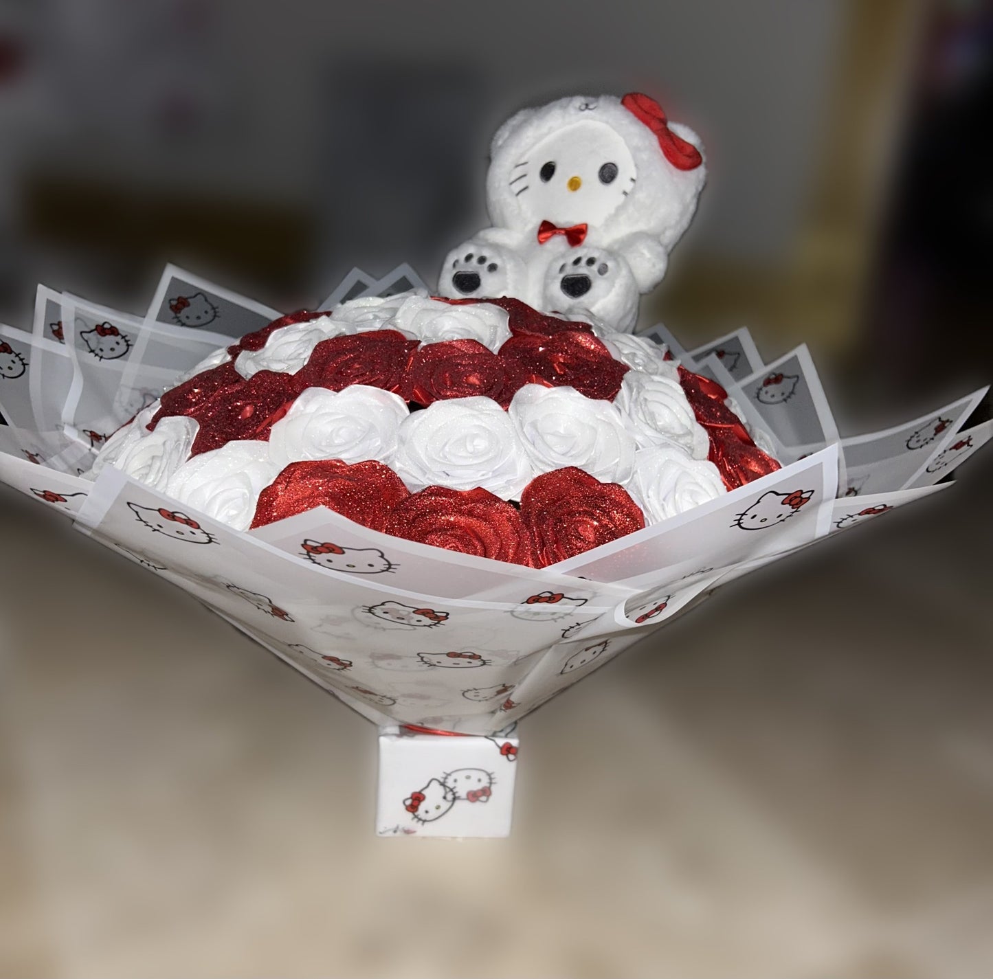 Hello Kitty Eternal Roses - Handmade 50 ct