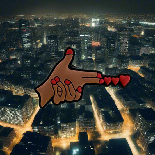 Aiming Red Hearts Charm