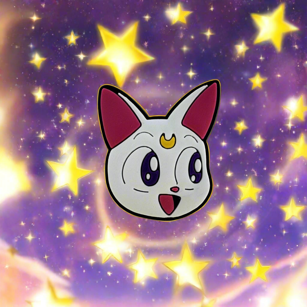 Artemis White Cat Charm