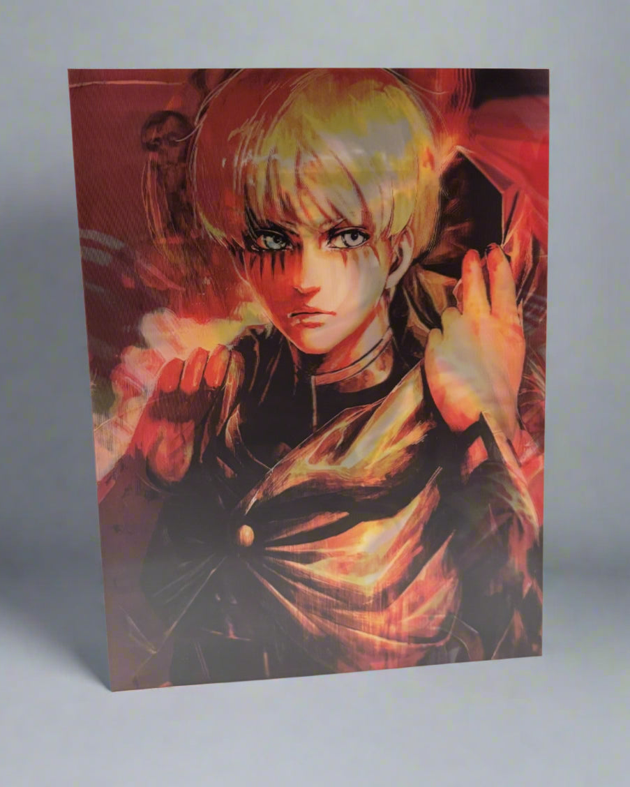 Attack on Titan / Eren, Mikasa, Armin - 3D Anime Poster