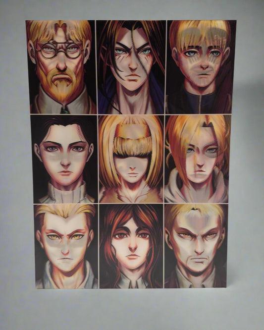 Attack on Titan / Titan Shifters - 2D Anime Poster