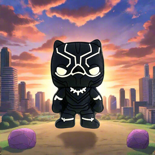Black Panther Croc Charm