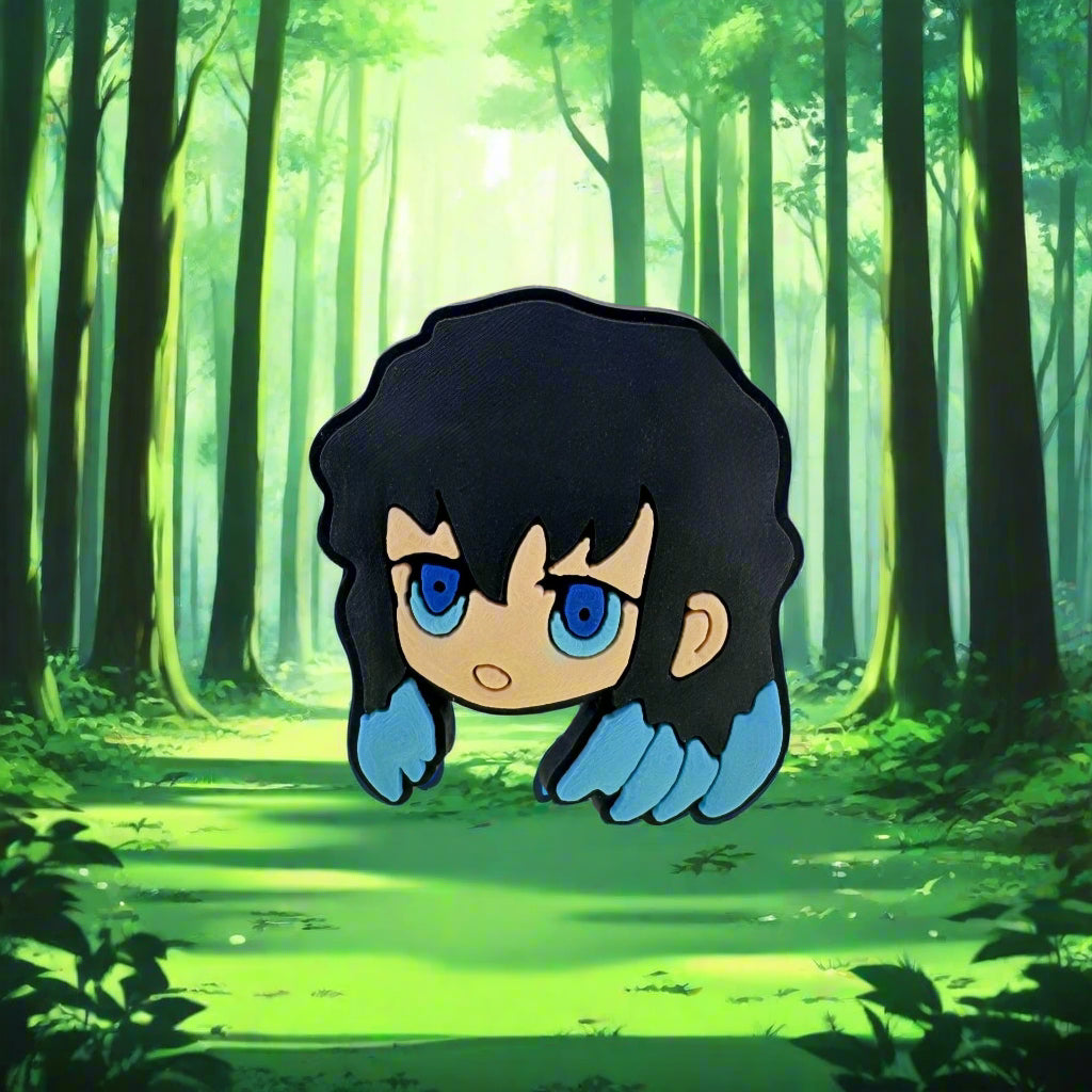 Blue Hair Tips Boy Charm