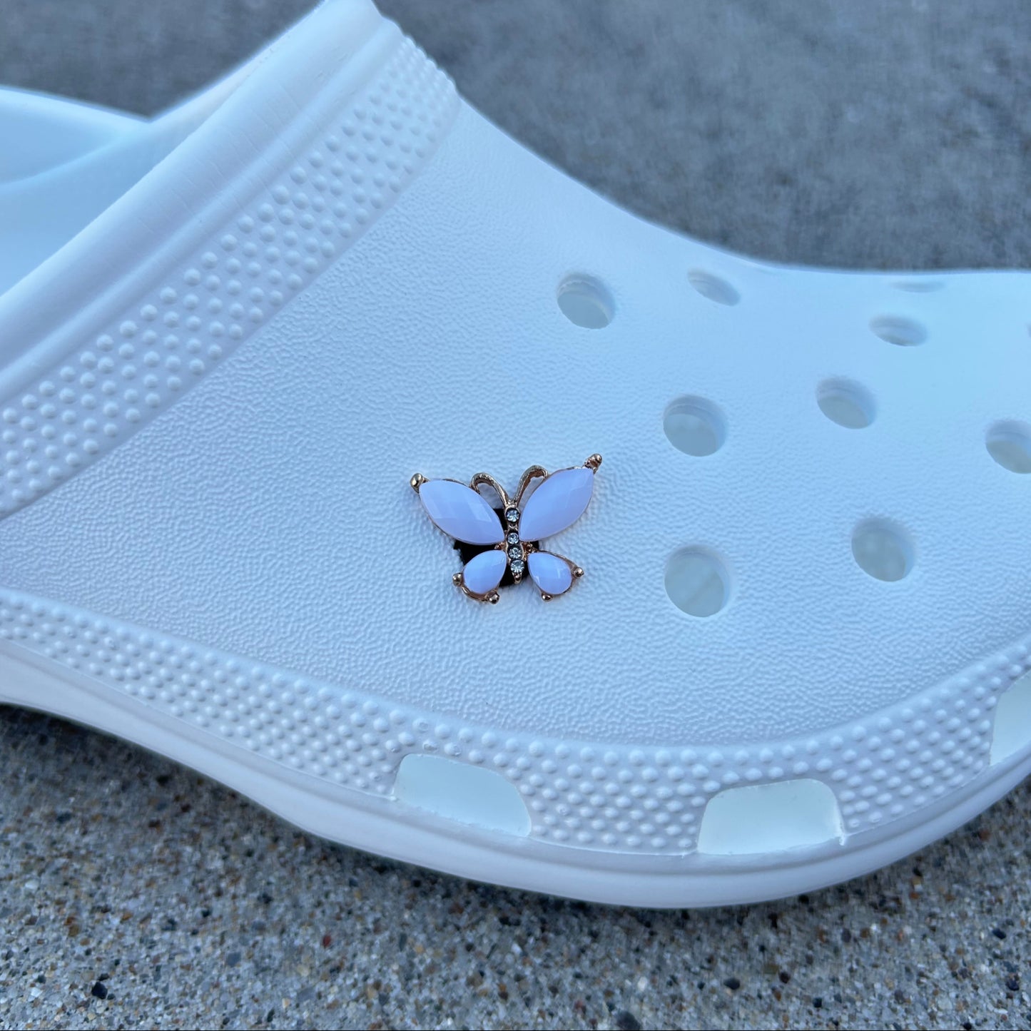 Butterfly Bling Croc Charm