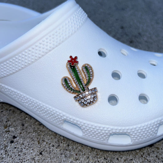Cactus Bling Croc Charm