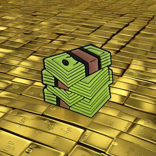 Cash Stack Croc Charm 