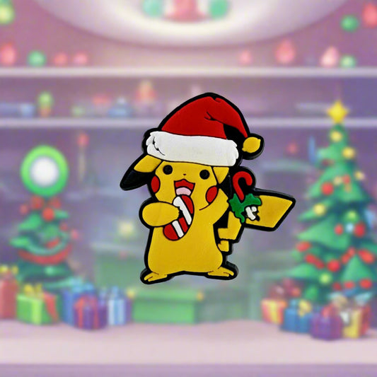 Christmas Pikachu Croc Charm