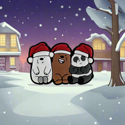 Christmas, We Bare Bears Croc Charm