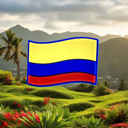 Colombia Flag Croc Charm
