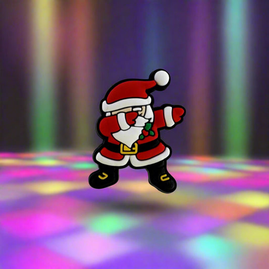 Dabbing Santa Croc Charm