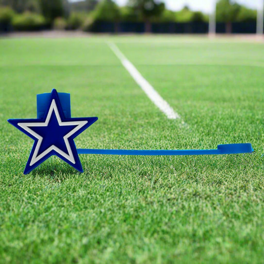 Dallas Star Croc Straw Topper