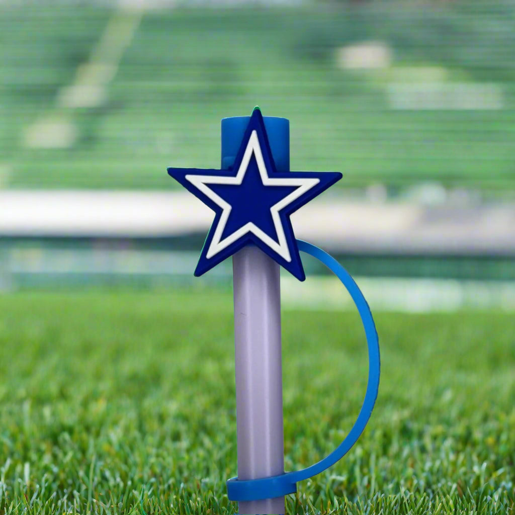 Dallas Star Croc Straw Topper