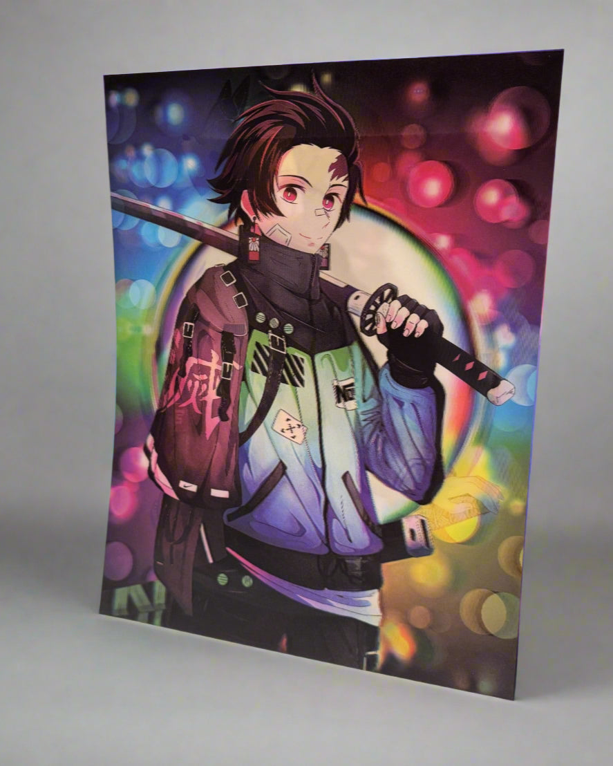 Demon Slayer Casual Style 3D Anime Poster