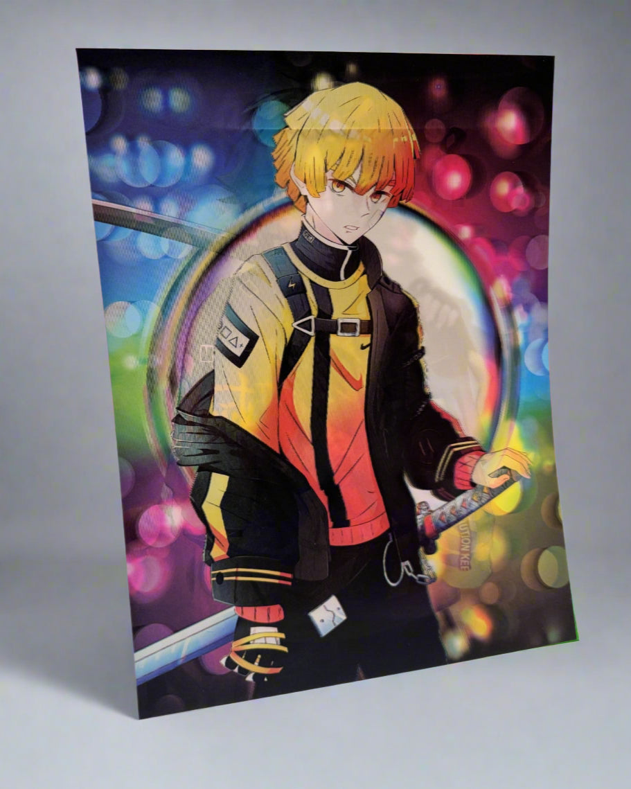 Demon Slayer Casual Style 3D Anime Poster