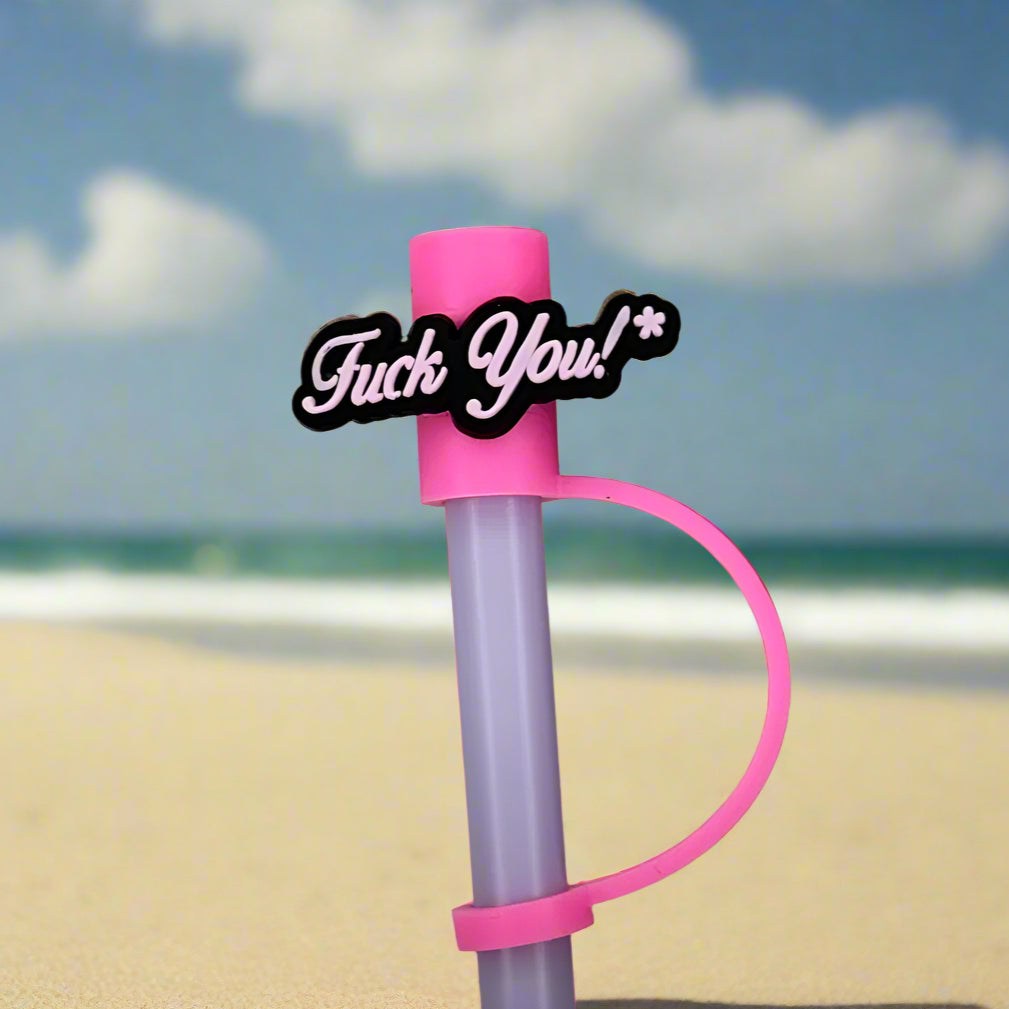 F You Straw Topper