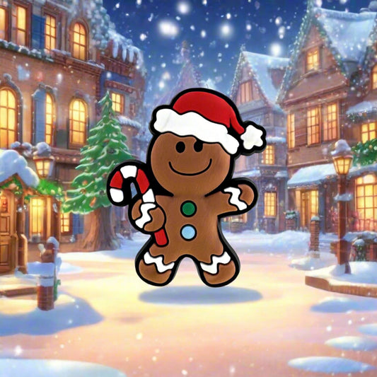 Gingerbread Man Croc Charm