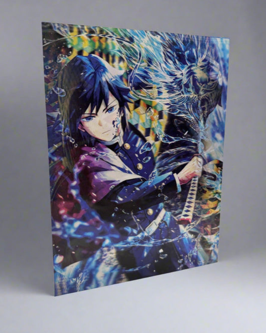 Giyu Tomioka 3D Anime Poster
