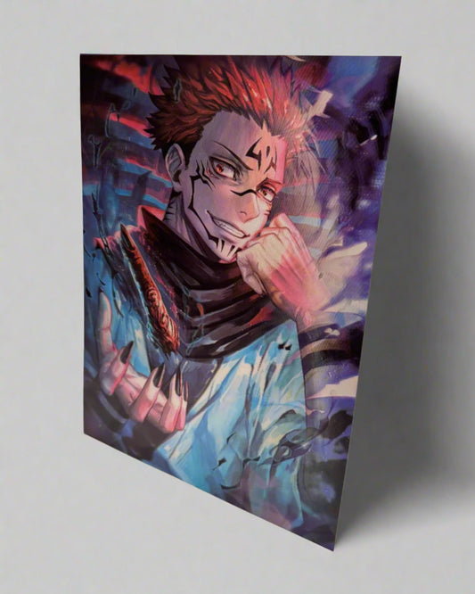 Gojo x Itadori x Sukuna 3D Anime Poster