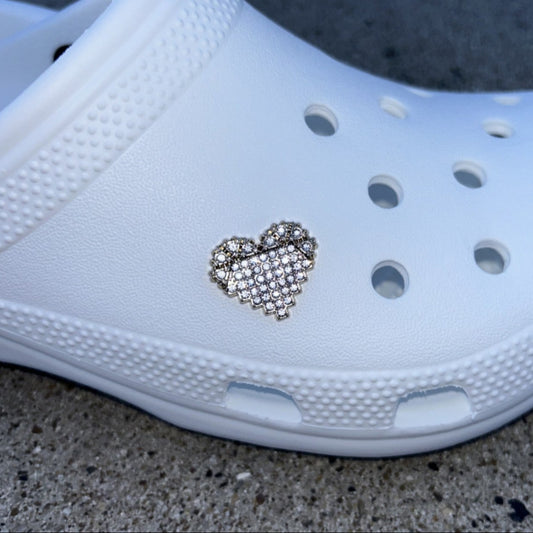 Heart Bling Croc Charm