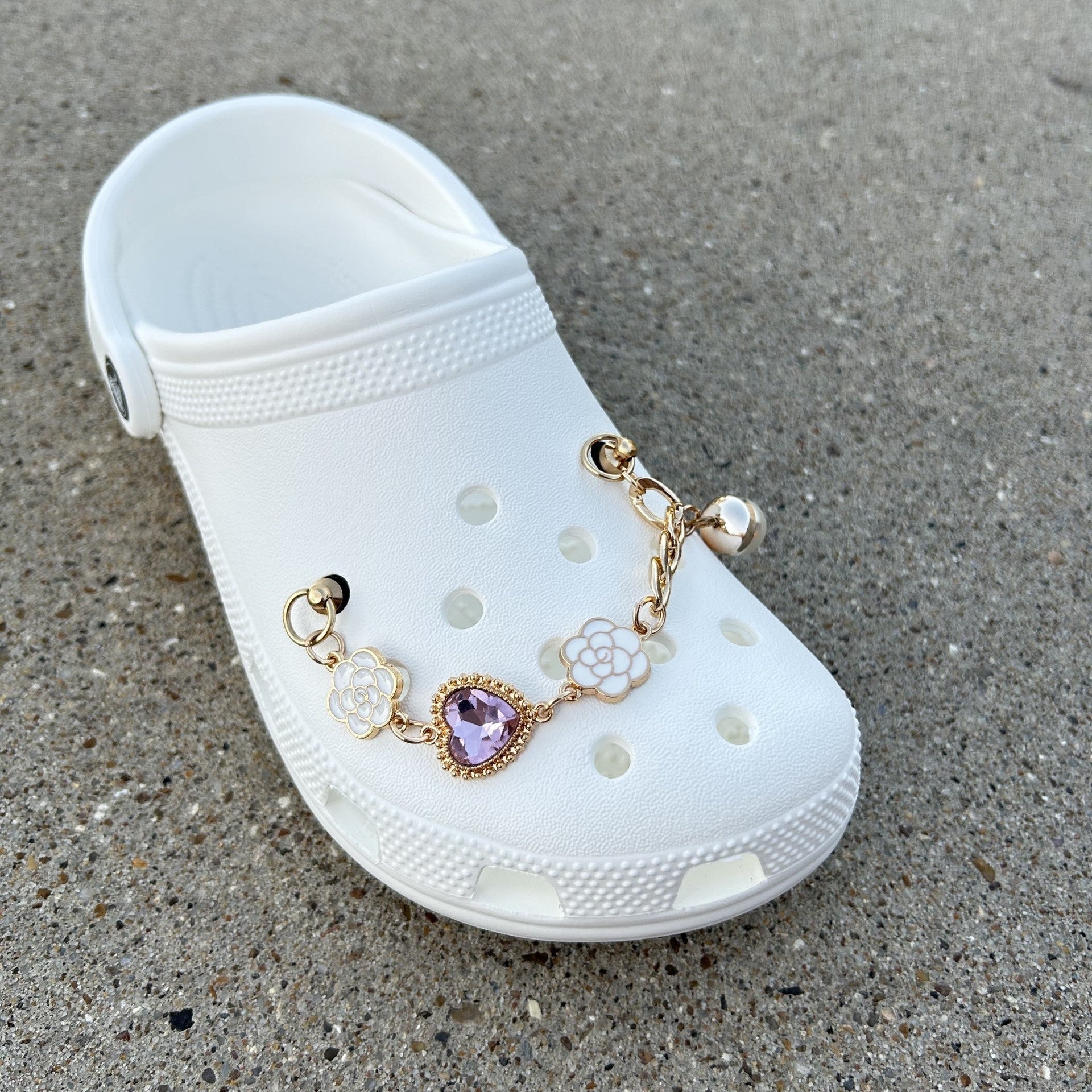 Heart Gem Shoe Chain