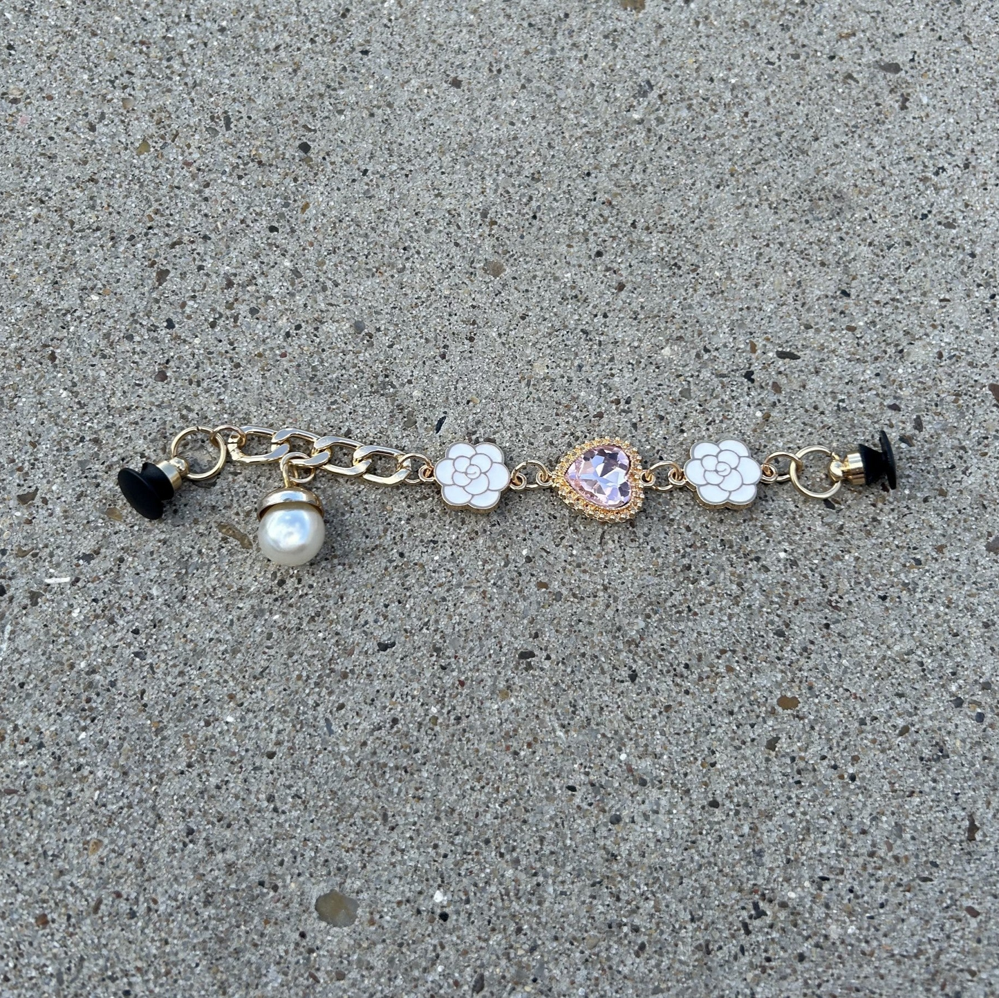 Heart Gem Shoe Chain