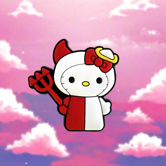 Hello Kitty Devil-Angel Croc Charm