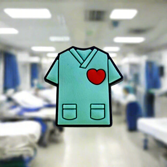 Hospital Scrubs Croc Charm