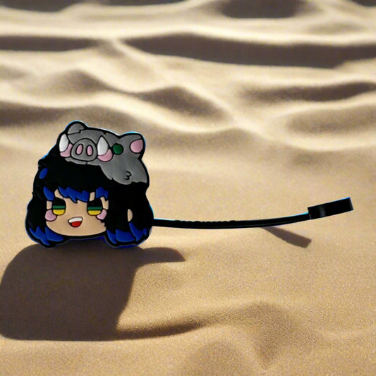 Inosuke Croc Straw Topper