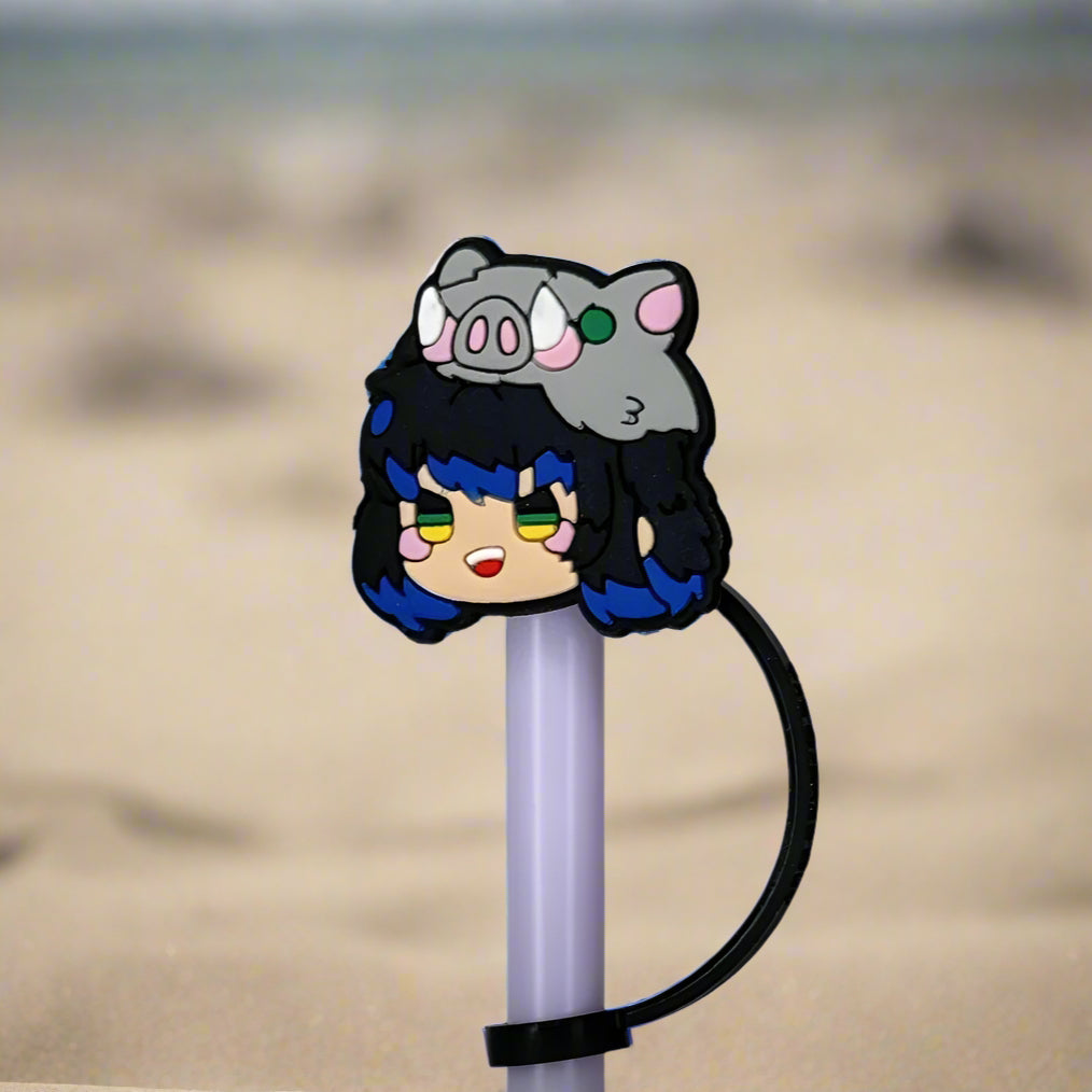 Inosuke Croc Straw Topper