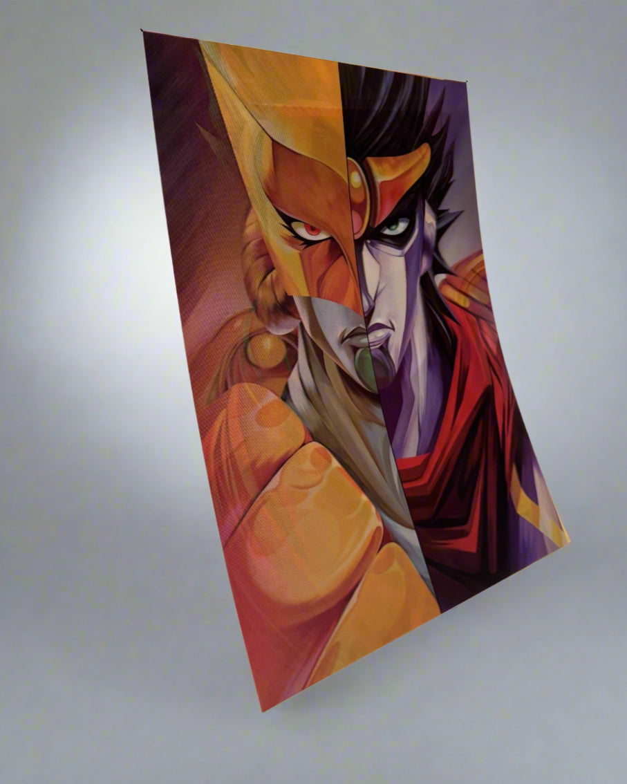 Jojo x Dio x Jotaro 3D Anime Poster