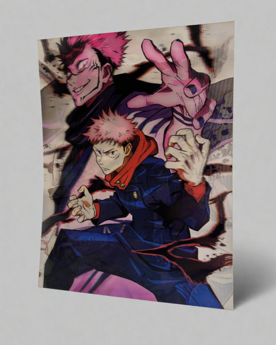 Jujutsu Kaisen Squad 3D Anime Poster