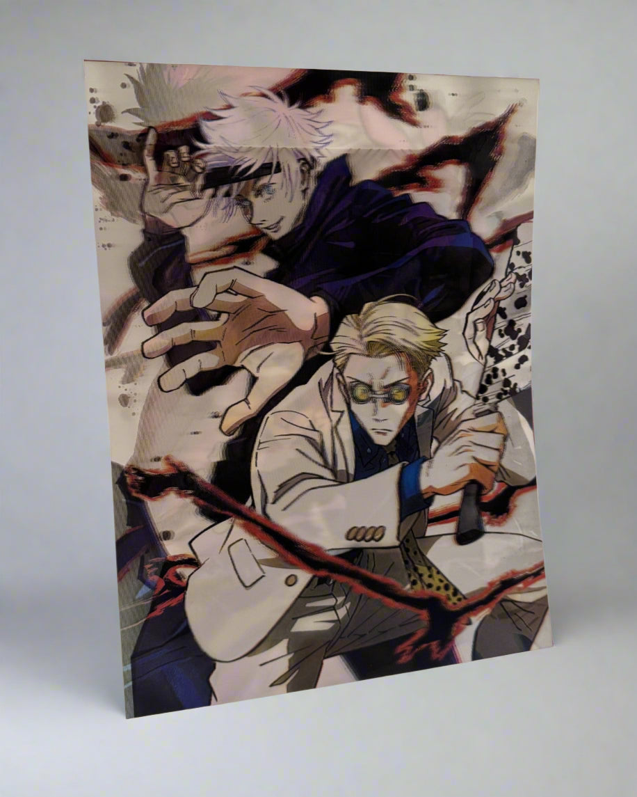 Jujutsu Kaisen Squad 3D Anime Poster