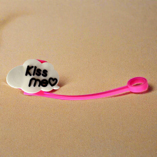 Kiss Me Cloud Croc Straw Topper