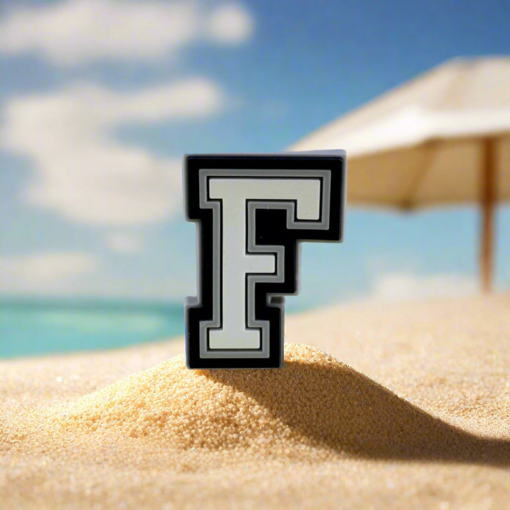 Letter F Croc Charm